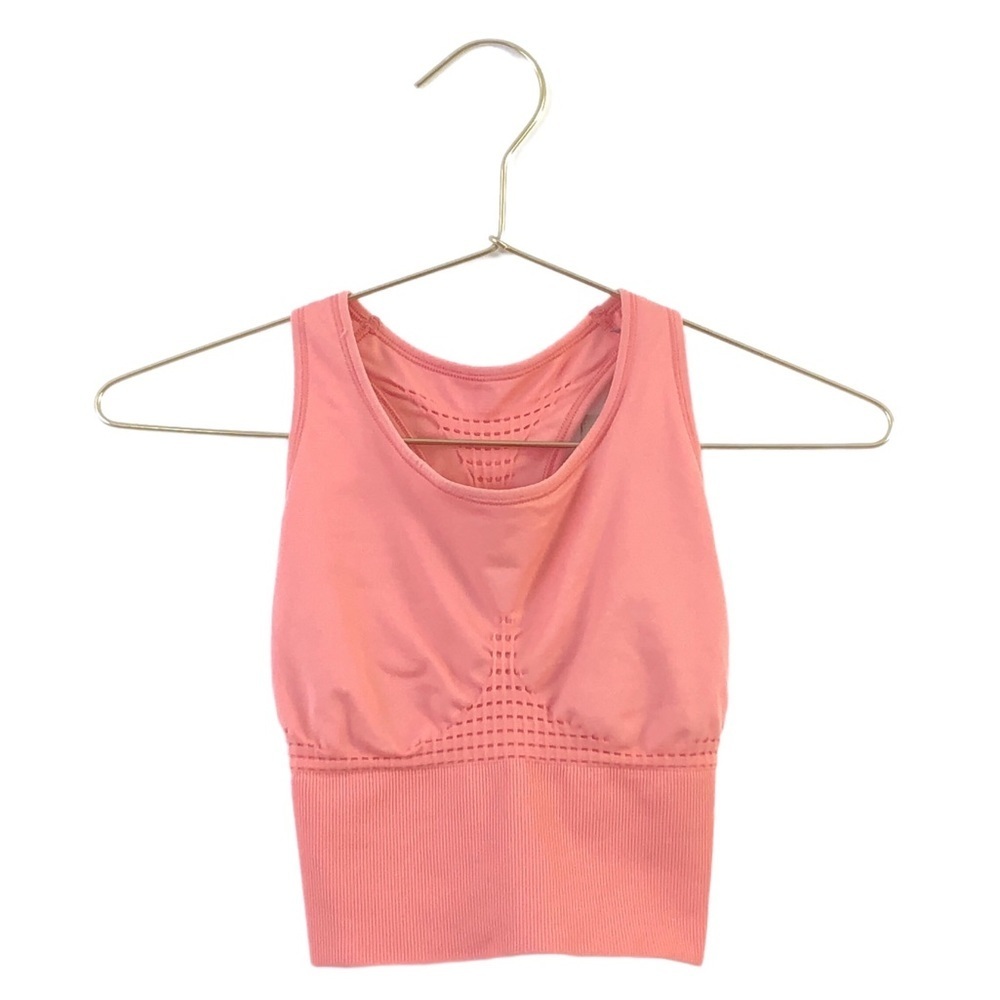Sweaty Betty Bright Peach Coral Racerback Gym Bra Crop Top XS